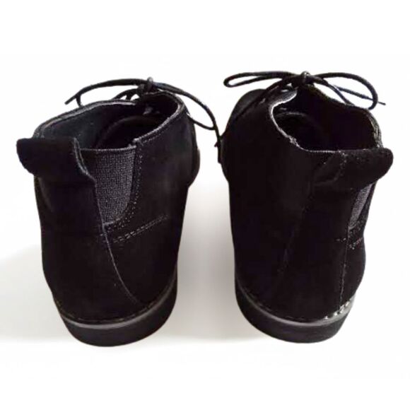 Bruno Marc Ankle Boots Suede Leather Black Lace Up Dress Shoes Chukka Men's 10 - Picture 5 of 8